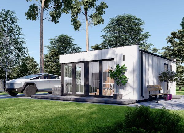 Prefab houten tuinhuis ELON (Geïsoleerd PLUS, SIP panelen), 6x5 m, 30 m² avp.ui.product_images.thumbnail 1