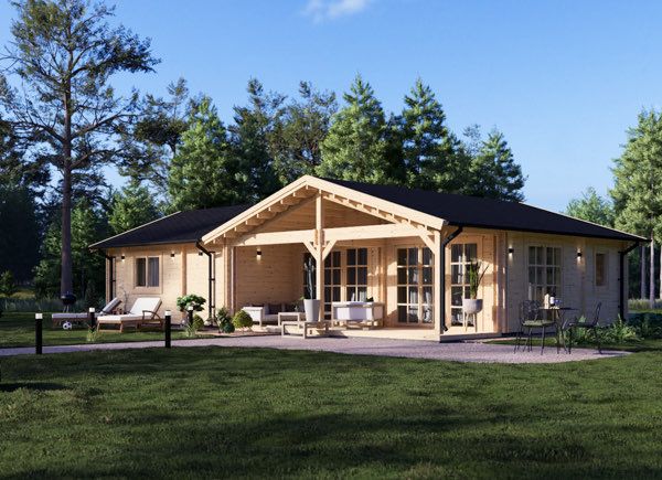 Houten huis ADELE S (Geïsoleerd, 44+44 mm), 60 m² avp.ui.product_images.thumbnail 1