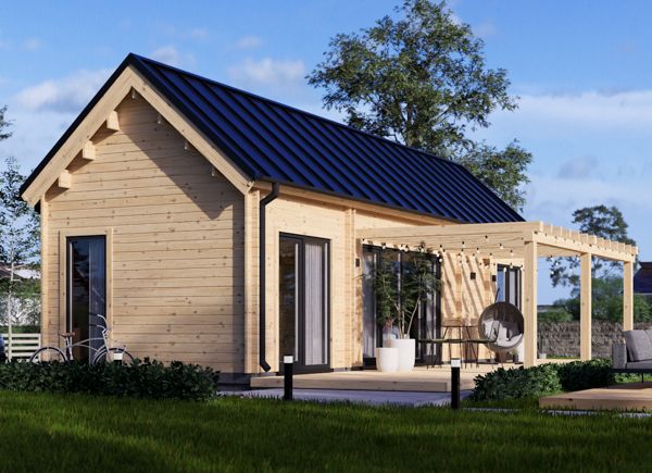 Houten huis ADALINE S (44 mm), 45 m² thumbnail 1