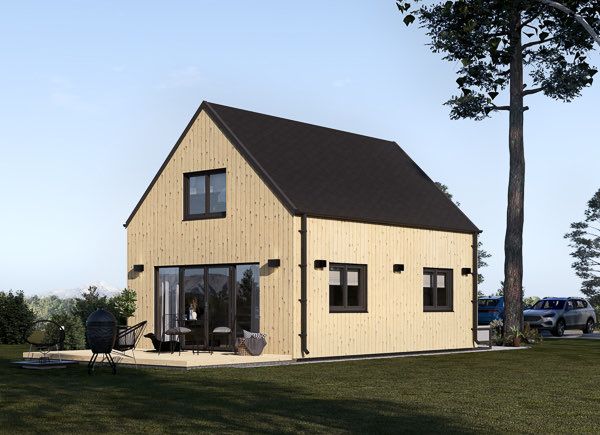 Houten huis ALINA (34 mm + gevelbekleding), 46 m² avp.ui.product_images.thumbnail 1