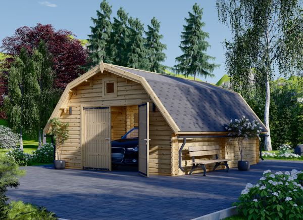 Houten garage BARN (44 mm), 5x6 m, 30 m² avp.ui.product_images.thumbnail 1