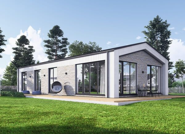 Houten prefab woning ROBERTA PV (Geïsoleerd, Bbl), 95 m² avp.ui.product_images.thumbnail 1