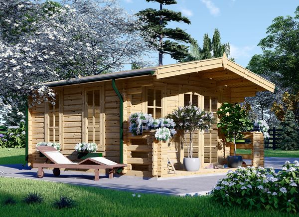 Tuinhuis blokhut KING (34 mm), 4x5 m, 20 m² avp.ui.product_images.thumbnail 1