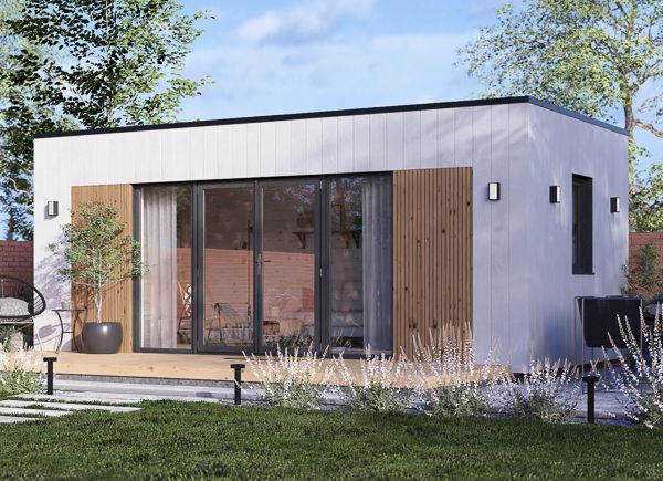 Tuinkantoor PREMIUM (34 mm + gevelbekleding), 5,95x3 m, 16 m² avp.ui.product_images.thumbnail 1