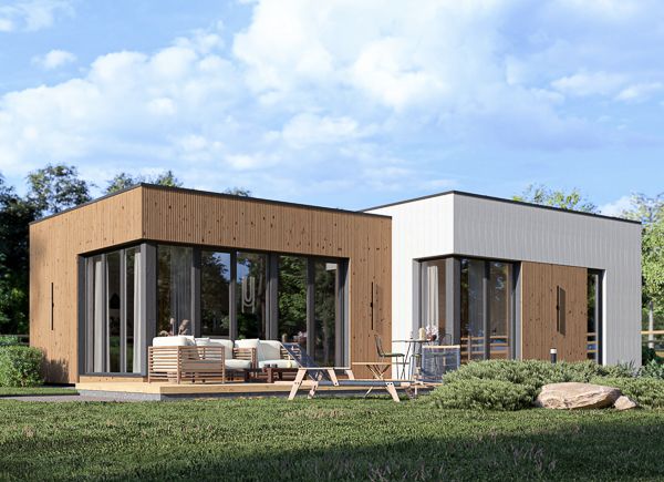 Houten prefab woning MALLY PV (Geïsoleerd, Bbl), 70 m² avp.ui.product_images.thumbnail 1