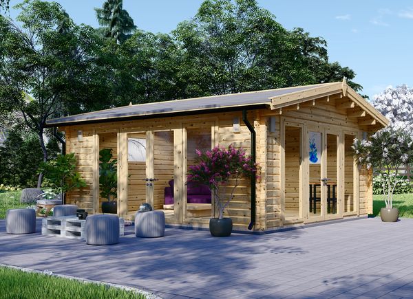 Tuinhuis blokhut MIA (34 mm), 5,5x5,5 m, 30 m² avp.ui.product_images.thumbnail 1