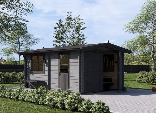 Houten garage CLASSIC (44 mm), 3,2x5,2 m, 16 m² avp.ui.product_images.thumbnail 1