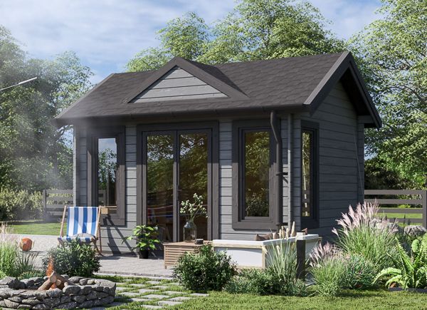 Tuinhuis blokhut CLOCKHOUSE (44 mm), 4x3 m, 12 m² avp.ui.product_images.thumbnail 1