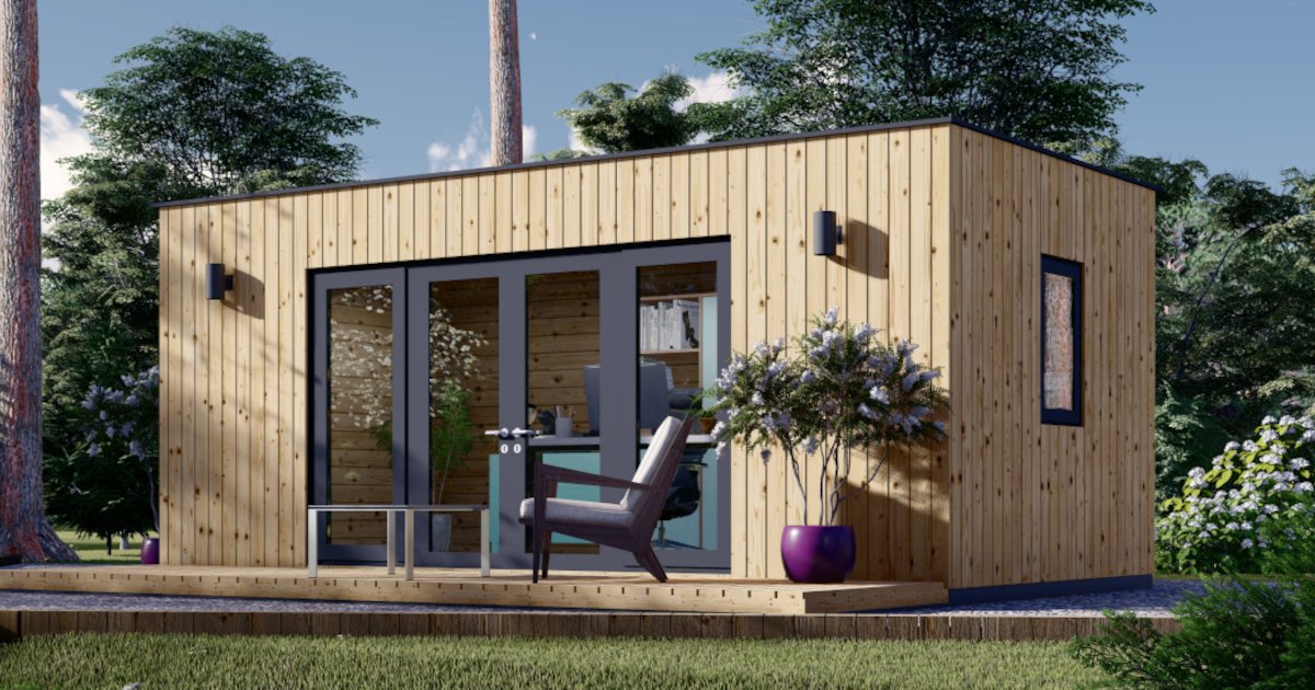 Modern tuinkantoor voor een eigentijdse tuin